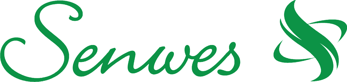 Green stylized text of 'Senaves'